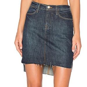 FRAME DENIM Le Staggered Dark Indigo Mini Skirt Size 25